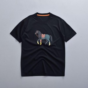 Мужская футболка Hermes черная
