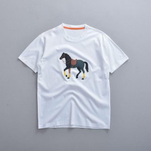 Мужская футболка Hermes белая Мужская футболка Hermes белая