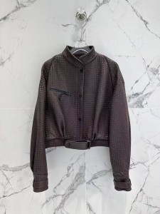 Женская кожаная куртка Bottega Veneta
