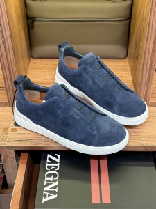 Мужские замшевые кеды Zegna