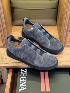 Мужские замшевые кеды Zegna