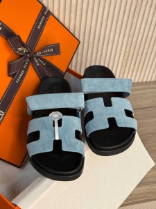 Женские шипры Hermes голубые