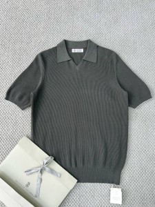 Мужское поло Brunello Cucinelli серое