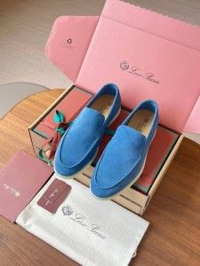 Мужские лоферы Loro Piana синие