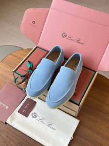 Мужские лоферы Loro Piana голубые