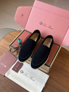 Мужские лоферы Loro Piana черные