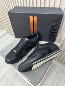 Мужские кроссовки Zegna черные