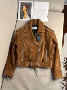 Замшевая куртка Saint Laurent