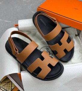 ЖЕНСКИЕ САНДАЛИИ HERMES GENIUS КОРИЧНЕВЫЕ