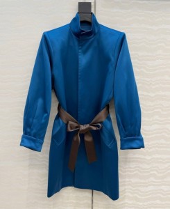 ЖЕНСКИЙ ТРЕНЧ SAINT LAURENT СИНИЙ