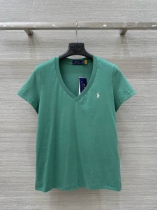 Женская футболка Ralph Lauren зеленая