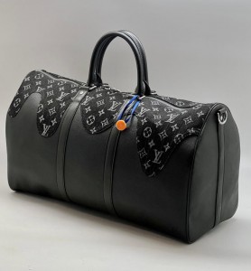 СУМКА LOUIS VUITTON KEEPALL ЧЕРНАЯ