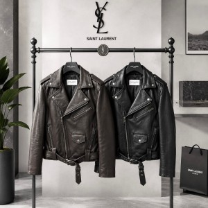 ЖЕНСКАЯ КОЖАНАЯ КУРТКА SAINT LAURENT