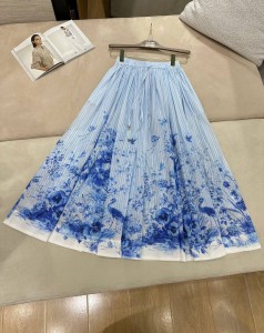 ЖЕНСКАЯ ЮБКА CHRISTIAN DIOR ГОЛУБАЯ