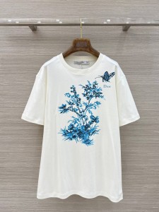 ЖЕНСКАЯ ФУТБОЛКА CHRISTIAN DIOR БАБОЧКИ