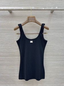 ЖЕНСКИЙ ТОП CELINE ЧЕРНЫЙ