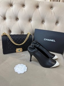 ЖЕНСКИЕ ТУФЛИ ЛОДОЧКИ CHANEL ЧЕРНЫЕ
