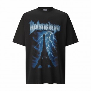 ФУТБОЛКА BALENCIAGA PARIS ЧЕРНАЯ