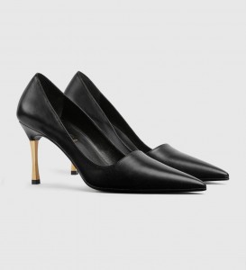 ЖЕНСКИЕ КОЖАНЫЕ ТУФЛИ GUCCI ЧЕРНЫЕ