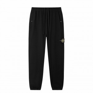 МУЖСКИЕ СПОРТИВНЫЕ ШТАНЫ STONE ISLAND ЧЕРНЫЕ