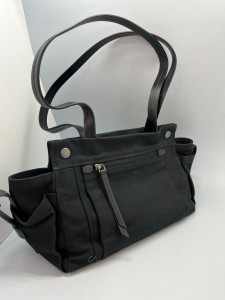 ЖЕНСКАЯ ТЕКСТИЛЬНАЯ СУМКА PRADA ЧЕРНАЯ