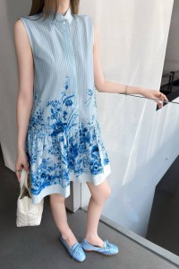 ЖЕНСКОЕ ПЛАТЬЕ CHRISTIAN DIOR ГОЛУБОЕ