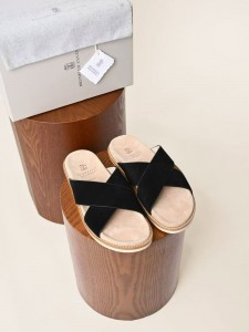 МУЖСКИЕ ШЛЕПАНЦЫ BRUNELLO CUCINELLI ЧЕРНЫЕ