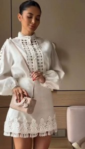 ЖЕНСКИЙ КОСТЮМ ZIMMERMANN БЕЛЫЙ