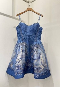 ЖЕНСКОЕ МИНИ ПЛАТЬЕ ZIMMERMANN СИНЕЕ