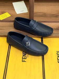 МУЖСКИЕ МОКАСИНЫ FENDI СИНИЕ