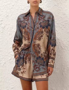 ЖЕНСКИЙ КОСТЮМ С ШОРТАМИ ZIMMERMANN