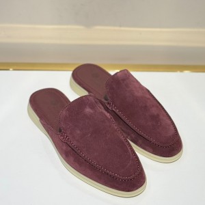 МУЖСКИЕ ЗАМШЕВЫЕ МЮЛИ LORO PIANA БОРДОВЫЕ
