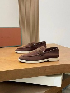 МУЖСКИЕ ЛОФЕРЫ LORO PIANA ШОКОЛАДНЫЕ