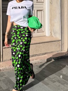 ЖЕНСКАЯ ШЕЛКОВАЯ ЮБКА SAINT LAURENT
