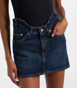 ЖЕНСКАЯ ДЖИНСОВАЯ МИНИ ЮБКА KHAITE