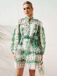 ЖЕНСКОЕ МИНИ ПЛАТЬЕ ZIMMERMANN ЗЕЛЕНОЕ