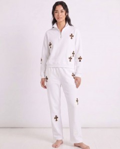 ЖЕНСКИЙ КОСТЮМ CHROME HEARTS БЕЛЫЙ ЖЕНСКИЙ КОСТЮМ CHROME HEARTS БЕЛЫЙ