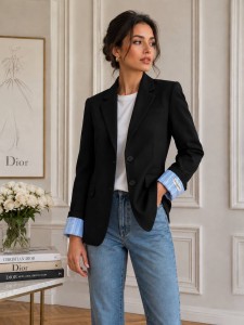 ЖЕНСКИЙ ПИДЖАК CHRISTIAN DIOR ЧЕРНЫЙ ЖЕНСКИЙ ПИДЖАК CHRISTIAN DIOR ЧЕРНЫЙ