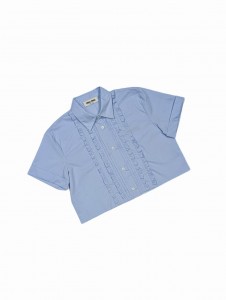 ЖЕНСКАЯ РУБАШКА MIU MIU ГОЛУБАЯ