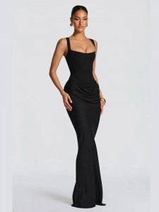 ЖЕНСКОЕ ПЛАТЬЕ SAINT LAURENT ЧЕРНОЕ
