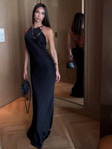 ЖЕНСКОЕ ПЛАТЬЕ SAINT LAURENT ЧЕРНОЕ