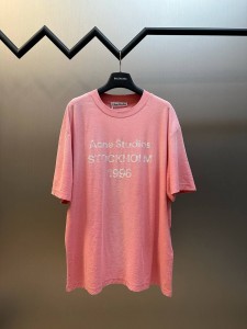 ФУТБОЛКА ACNE STUDIOS РОЗОВАЯ