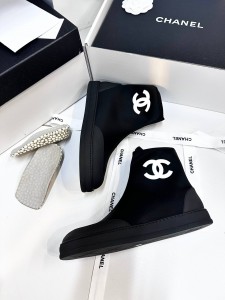 ЖЕНСКИЕ БОТИНКИ CHANEL ЧЕРНЫЕ