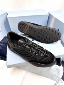 ЖЕНСКИЕ КРОССОВКИ PRADA ЧЕРНЫЕ