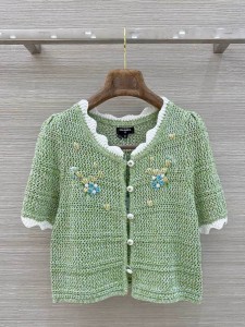 ЖЕНСКАЯ КОФТА CHANEL ЗЕЛЕНАЯ