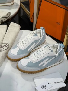 ЖЕНСКИЕ КРОССОВКИ HERMES ГОЛУБЫЕ