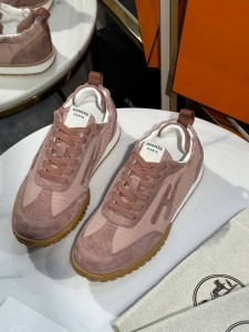 ЖЕНСКИЕ КРОССОВКИ HERMES РОЗОВЫЕ