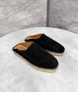 МУЖСКИЕ ЗАМШЕВЫЕ МЮЛИ KITON ЧЕРНЫЕ