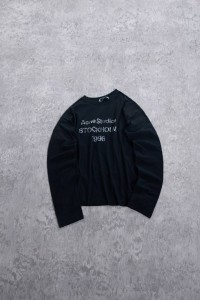 ЛОНГСЛИВ ACNE STUDIOS STOCHOLM ЧЕРНЫЙ