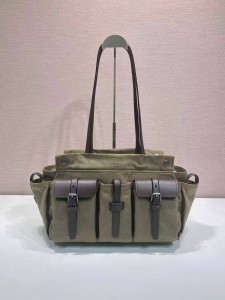 ЖЕНСКАЯ ТЕКСТИЛЬНАЯ СУМКА PRADA ХАКИ
